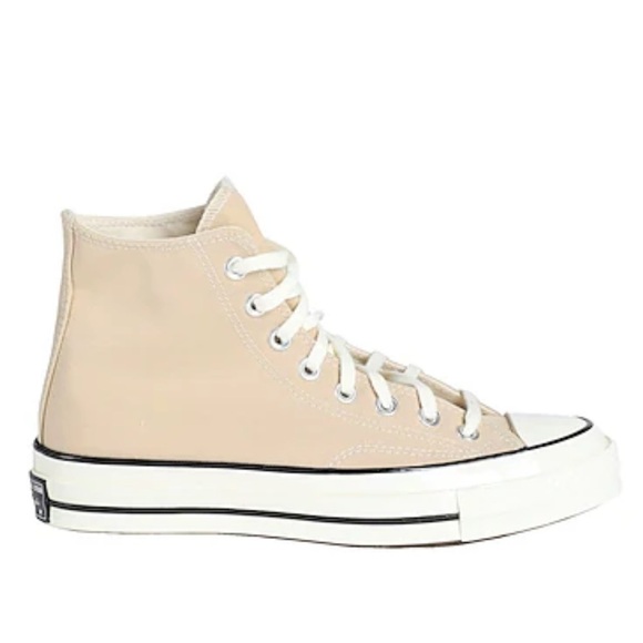 Converse Chuck 70 High Top lace up sneakers beige Wm sz 8.5 men’s‎ 6.5 neutrals - Picture 2 of 13
